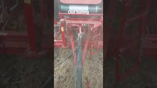 Baling soybean straw. Like and Subscribe pls