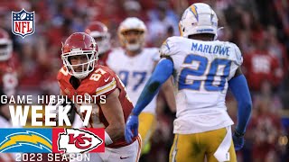 Los Angeles Chargers vs. Kansas City Chiefs | 2023 Week 7 Game Highlights
