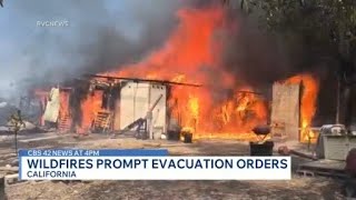 California wildfires prompt evacuation orders