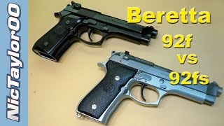 Beretta 92f vs 92fs Comparison