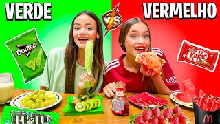 COMENDO VERDE VS VERMELHO POR 24 HORAS