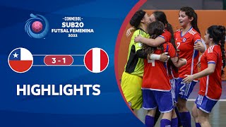 CONMEBOL Sub 20 Futsal FEM 2022 | Chile 3-1 Perú | HIGHLIGHTS
