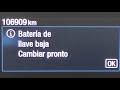 Cambiar pila llave/mando Keyless Ford. Batería de llave baja, Cambiar pronto