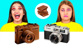 Desafío De Comida Real vs. De Comida Chocolate | Guerra de Cocina Divertida por TeenChallenge