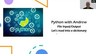 Python Files - Let's read data from a csv into a dictionary