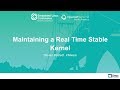 Maintaining a Real Time Stable Kernel - Steven Rostedt, VMware