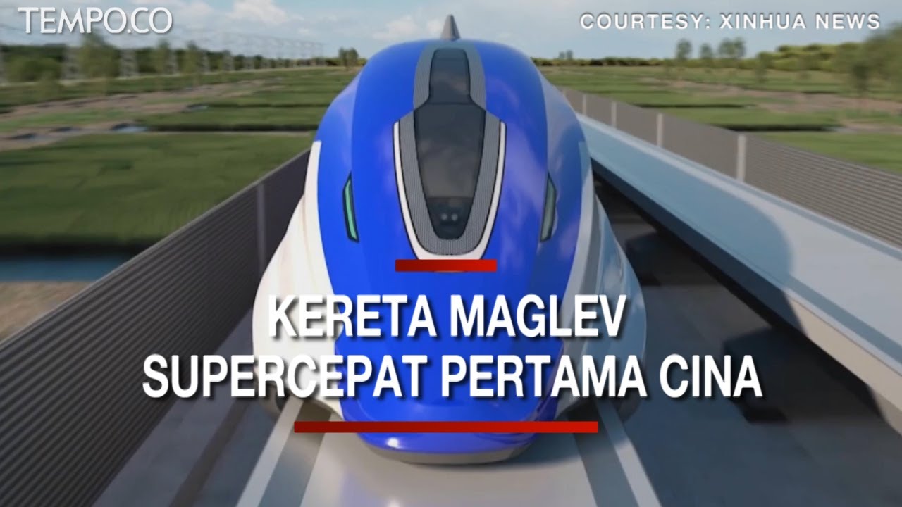 Ini Prototipe Kereta Maglev Supercepat Pertama Cina - YouTube