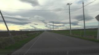 Hokkaido drive 1080p from Shinyoshino Station（Urahoro town） to Toyokoro Station, Japan