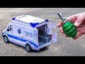 EXPERIMENT: BIG FIRECRACKER vs Police Car and Car Toys