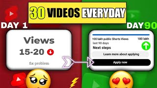 10 Million Views in 90 days 😎 | I Tried YouTube Shorts For 90 Days ( Shocking Result 😍 )