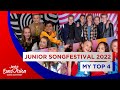 Junior Songfestival 2022 - My Top 4 (Dutch JESC selection)