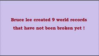 9 World Records of Bruce Lee - Must Watch