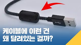 케이블에 달려있는 이것의 정체는?