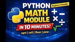 Python Math Module Explained in Tamil | Easy Examples for Beginners