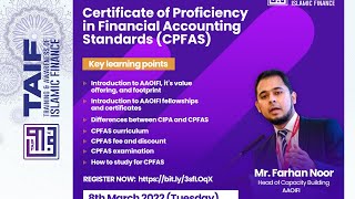 Introduction to AAOIFI's certificate of Proficiency in Financial Accounting Standards