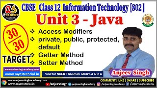 Access Modifier and Getter & Setter Method in Java Class 12 Information Technology 802 Unit 3 Java