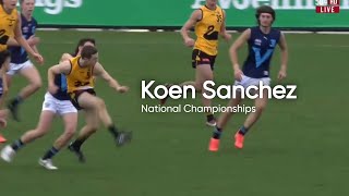 Koen Sanchez - U18 Champs (VM v WA)