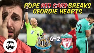 Nick Pope red card HEARTBREAK | Newcastle United 0-2 Liverpool Match Vlog