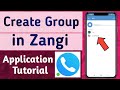 How to Create Group in Zangi Messenger App