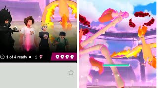 Dynamax moltres Raid in Pokemon go.. #pokemongo #pokemon #dynamax #moltres #raid #win #galarian