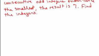 Consecutive Integer Problem - 3