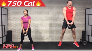 45 Min HIIT Kettlebell Workouts for Fat Loss & Strength - Kettlebell Workout Training Exercises