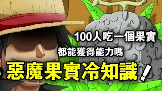 One Piece: 100 people eat a devil fruit at the same time  will they all gain ability?