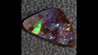 Australian Boulder Opal Cut Loose Stone 3.08 cts