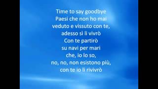 Andrea Bocelli & Sarah Brightman   Time to say goodbye Con the partiró) + lyrics