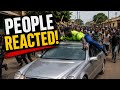 People reacted to the police driver scene Gambia