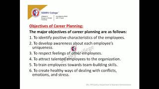 Strategic Human Resource Management - Career Planning & Development