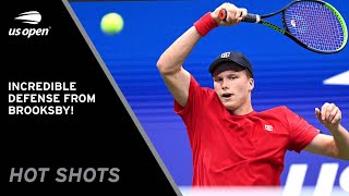 Jenson Brooksby Puts On A Defensive Masterclass | 2021 US Open