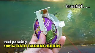 100% Dari Barang Bekas,Membuat Reel Pancing Dari Bekas Gulungan Senar || fishing reel