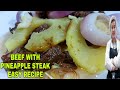 BEEF WITH PINEAPPLE STEAK EASY RECIPE by Gianna Vlogs