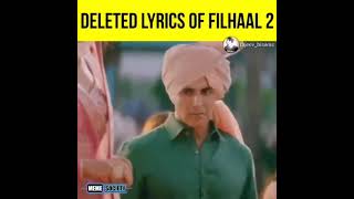 deleted lyrics of fillhal 2  song... 😂😂#Bpraak  #fillhal2  #songs #jaanisongs #desi melodies.