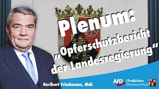 Heribert Friedmann (AfD): Zum Opferschutzbericht der Landesregierung