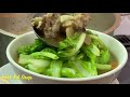 how to make pork rib soup ស្ងោរឆ្អឹងជំនីរជ្រូកជាមួយស្ពៃក្រញ៉ាញ់