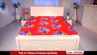 Pack of 2 Mattress Protectors By Rebeka