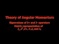 Eigenvalues of J+ and J- operators || Matrix representation of Jz, J²,J+, J-, Jx, Jy