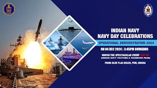 Navy Day Celebration 2024  - OP DEMO off Blue Flag beach Puri  Odisha