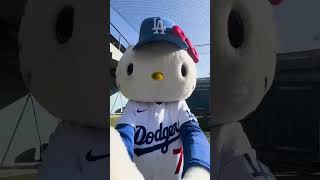 The Dodgers hosted a Hello Kitty Night at Dodger Stadium 😂 (via @dodgers/IG)