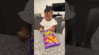 Dad tricked daughter from eating his Takis #shorts