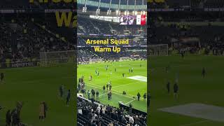 Arsenal Players Warm Up V Spurs | Tottenham Hotspur Stadium #spurs #tottenhamhotspur #arsenal