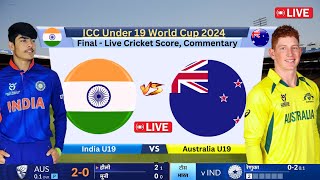 🔴 Live: IND U19 vs AUS U19 - Under-19 World Cup Final | INDIA vs AUSTRALIA Live | #cricketlive