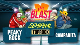 Peaky Rock vs Campanita I Semifinal 1vs1 Toprock I The Legits Blast 2024