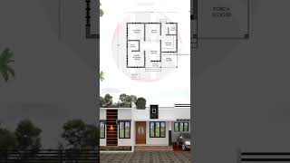 980 SQFT Kerala House plan | 4 cent plot |  #trending #haneedanugrahas