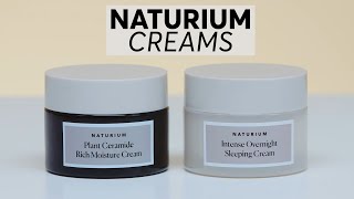 NATURIUM Plant Ceramide Rich Moisture Cream \u0026 Intense Overnight Sleeping Cream