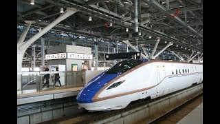 【車窓風景】　北陸新幹線　つるぎ722号　富山駅到着前