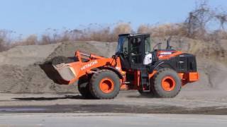 The Hitachi ZW220 loading shovel