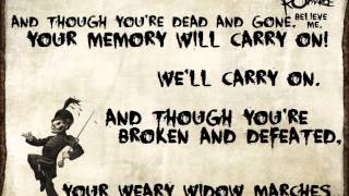 Welcome To The Black Parade - My Chemical Romance Lyrics